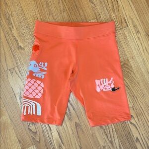 -Nike Uphoria Project Orange Bike Shorts Women’s Size Medium